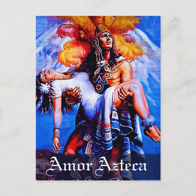 Mexican Aztec Legend Iztaccihuatl Popocatepetl Postcard (Front)
