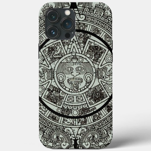 Mexican Aztec Sun Stone Mayan Calendar 1 iPhone 13 Pro Max Case