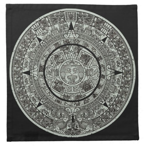 Mexican Aztec Sun Stone Mayan Calendar 1 Cloth Napkin