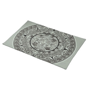 Mexican Aztec Sun Stone Mayan Calendar 1 Cloth Placemat
