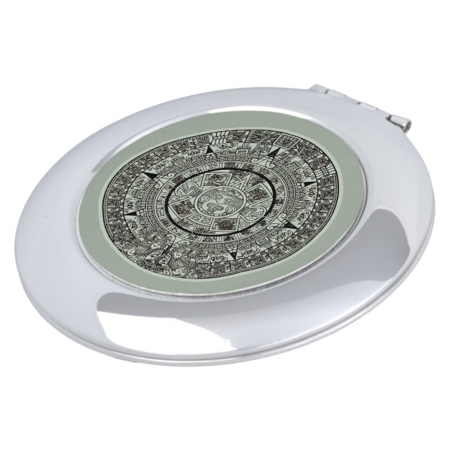 Mexican Aztec Sun Stone Mayan Calendar 1 Compact Mirror (Turned)