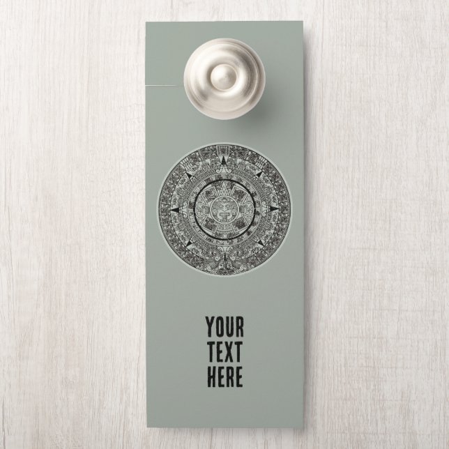 Mexican Aztec Sun Stone Mayan Calendar 1 Door Hanger (On Knob)