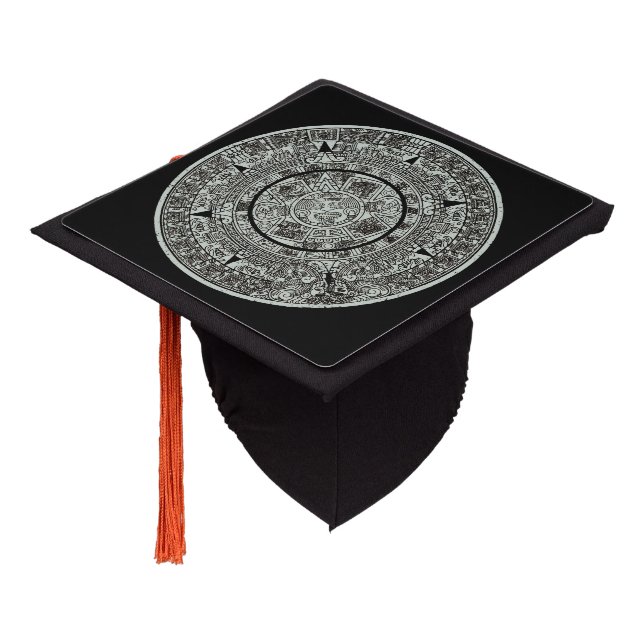 Mexican Aztec Sun Stone Mayan Calendar 1 Graduation Cap Topper (Angled)
