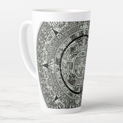 Mexican Aztec Sun Stone Mayan Calendar 1 Latte Mug