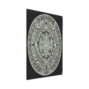 Mexican Aztec Sun Stone Mayan Calendar 1 Metal Print