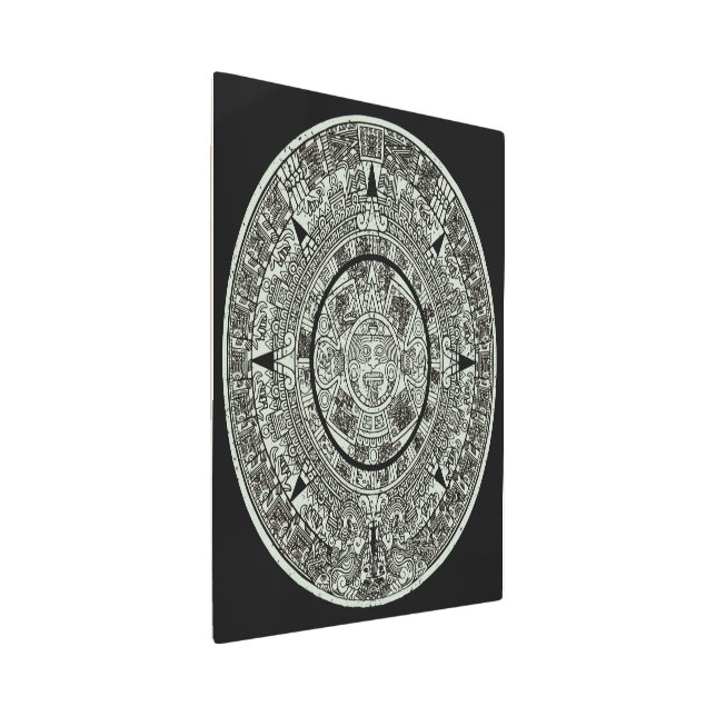 Mexican Aztec Sun Stone Mayan Calendar 1 Metal Print (3/4)