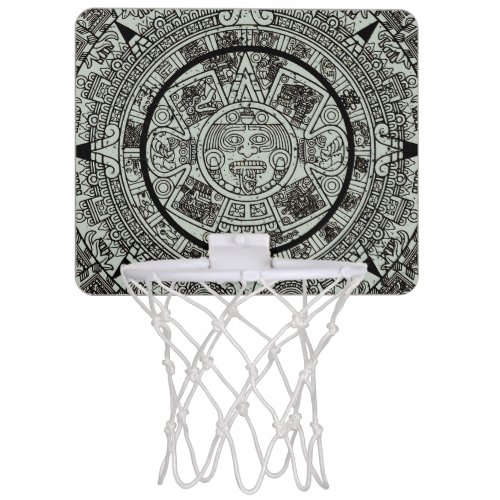 Mexican Aztec Sun Stone Mayan Calendar 1 Mini Basketball Hoop