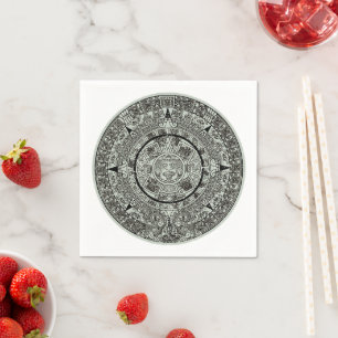 Mexican Aztec Sun Stone Mayan Calendar 1 Napkins