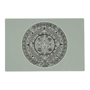 Mexican Aztec Sun Stone Mayan Calendar 1 Placemat