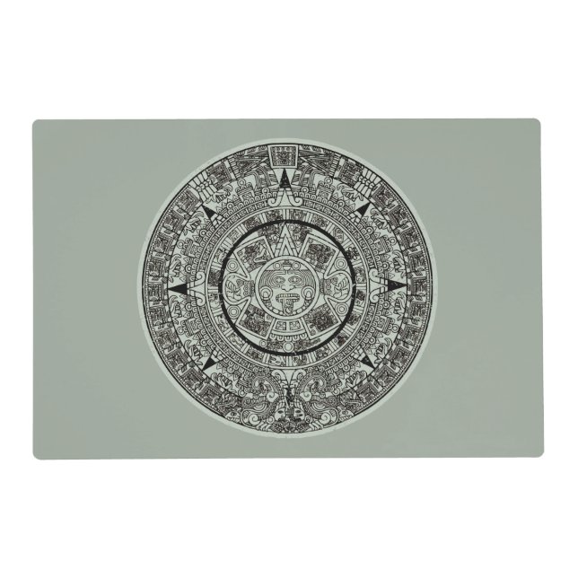 Mexican Aztec Sun Stone Mayan Calendar 1 Placemat (Front)