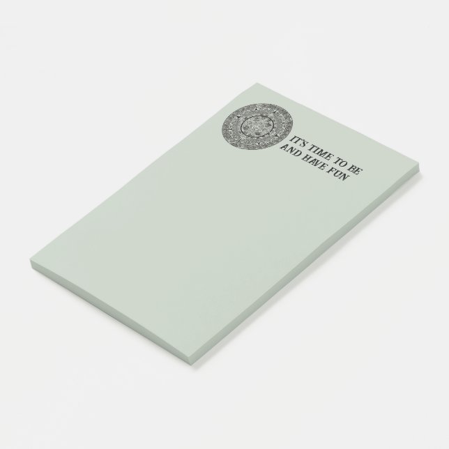 Mexican Aztec Sun Stone Mayan Calendar 1 Post-it Notes (Angled)