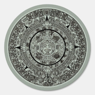 Mexican Aztec Sun Stone Mayan Calendar 1 Sign