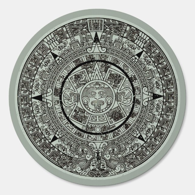 Mexican Aztec Sun Stone Mayan Calendar 1 Sign (Front)
