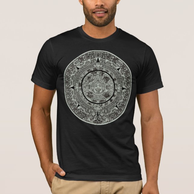 Mexican Aztec Sun Stone Mayan Calendar 1 T-Shirt (Front)