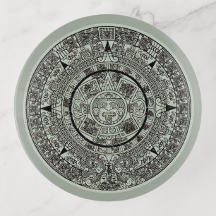 Mexican Aztec Sun Stone Mayan Calendar 1 Trinket Tray