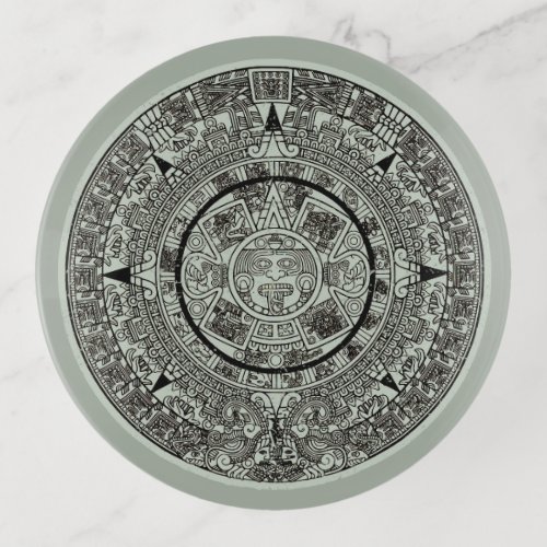 Mexican Aztec Sun Stone Mayan Calendar 1 Trinket Tray