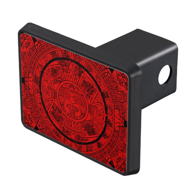 Mexican Aztec Sun Stone Mayan Calendar 2 Hitch Cover (Top Right)