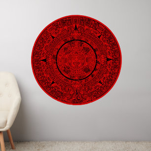 Mexican Aztec Sun Stone Mayan Calendar 2 Wall Decal