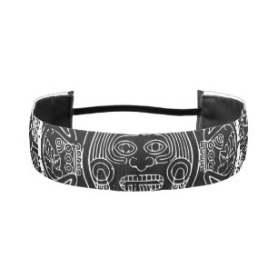 Mexican Aztec Sun Stone Mayan Calendar 3 Athletic Headband