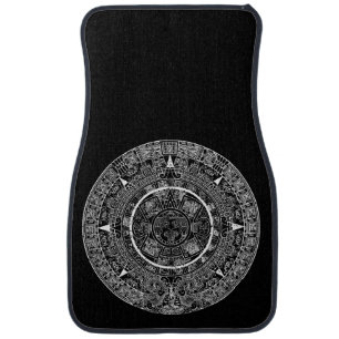Mexican Aztec Sun Stone Mayan Calendar 3 Car Floor Mat