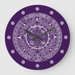 Mexican Aztec Sun Stone Mayan Calendar 3 Large Clock