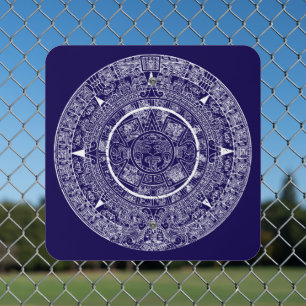 Mexican Aztec Sun Stone Mayan Calendar 3 Metal Sign