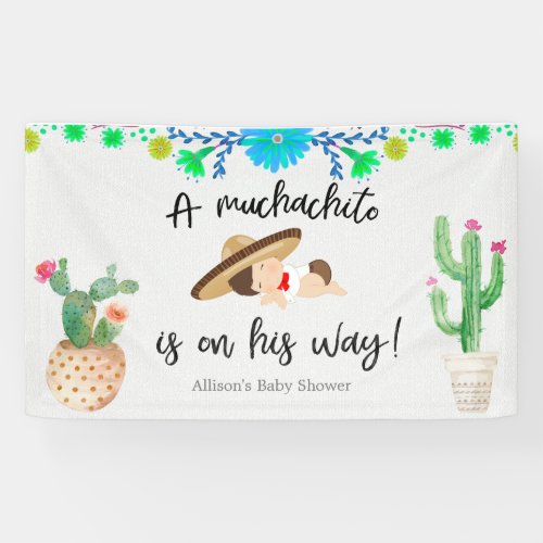 Mexican Baby Muchacho Baby Shower Banner