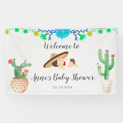 Mexican Baby Muchacho Baby Shower Banner