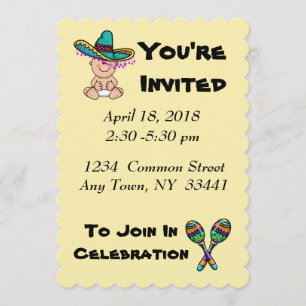 Mexican Baby Shower Invitation to Customize