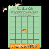Mexican ✨ Baby Shower Taco Bout Love Bingo  Poster