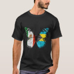 Mexican Bahamian Flag Butterfly T-Shirt