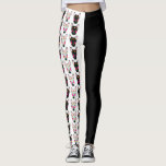 Mexican Big Bully Leggings<br><div class="desc">Repeat pattern of my Mexican Big Bully design which was inspired by Day Of The Dead makeup. My Big Bully graphic represents my dog Kasper.</div>