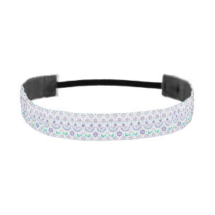 Mexican Bird Tile Folk Art Pattern Athletic Headband
