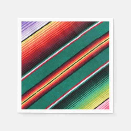 Mexican Blanket Colorful Stripe  Napkins