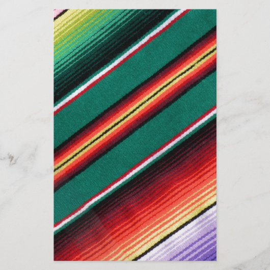 Mexican Blanket Colorful Stripe Southwestern (Front)
