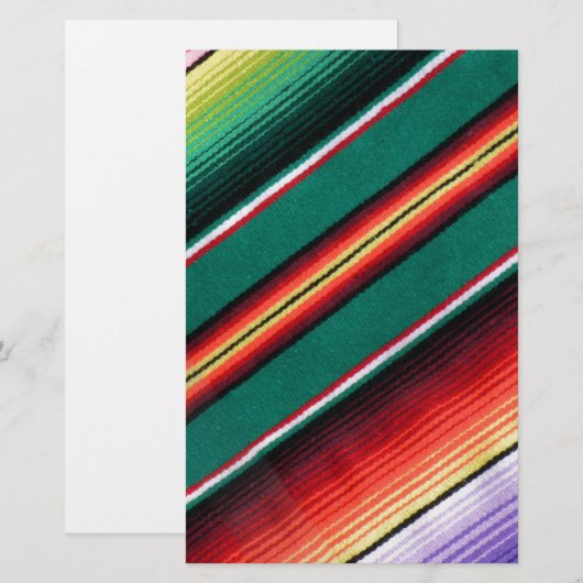 Mexican Blanket Colorful Stripe Southwestern (Front/Back)