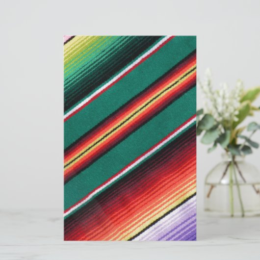 Mexican Blanket Colorful Stripe Southwestern (Standing Front)