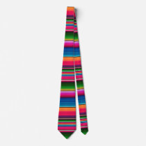 Mexican Blanket Fiesta Stripes Colorful Sarape Neck Tie Mexican Blanket Fiesta Stripes Colorful Sarape Neck Tie