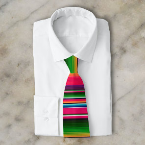 Mexican Blanket Fiesta Stripes Colorful Sarape Neck Tie