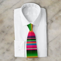 Mexican Blanket Fiesta Stripes Colorful Sarape Neck Tie at Zazzle