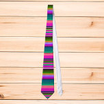 Mexican Blanket Fiesta Stripes Colorful Serape Neck Tie<br><div class="desc">This design may be personalized by choosing the Edit Design option. You may also transfer onto other items. Contact me at colorflowcreations@gmail.com or use the chat option at the top of the page if you wish to have this design on another product or need assistance with this design. See more...</div>