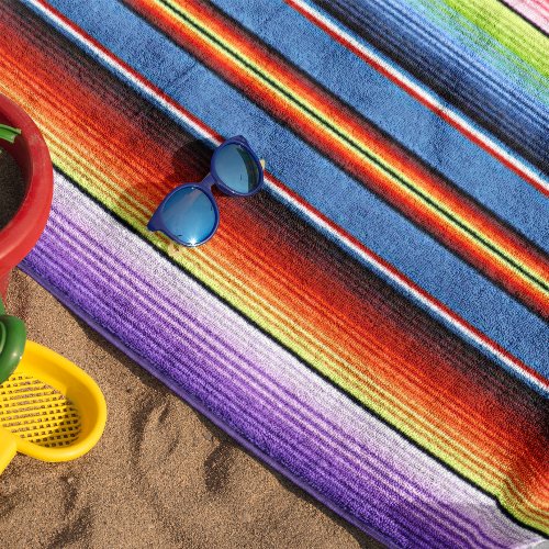 Mexican Blanket Stripes Colorful Rainbow Spanish