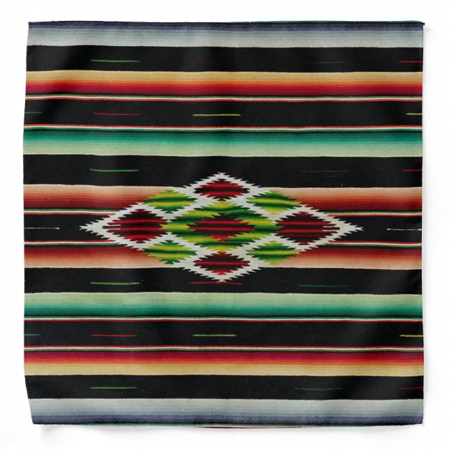Mexican Blanket Traditional Spanish Fiesta Serape Bandana (Front)
