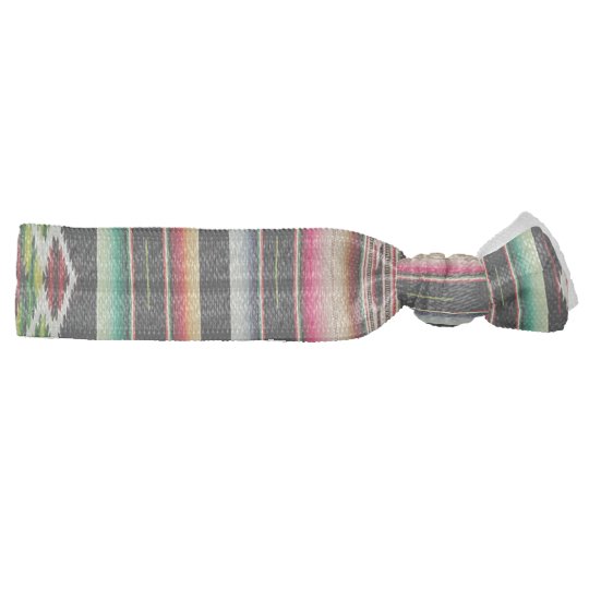 Mexican Blanket Traditional Spanish Fiesta Serape Elastic Hair Tie
