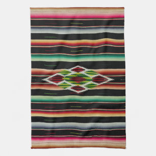 Mexican Blanket Traditional Spanish Fiesta Serape Kitchen Towel