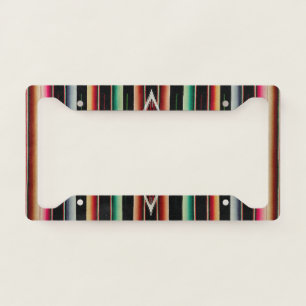 Mexican Blanket Traditional Spanish Fiesta Serape License Plate Frame