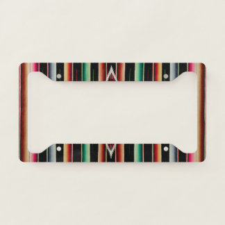 Mexican Blanket Traditional Spanish Fiesta Serape License Plate Frame