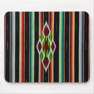 Mexican Blanket Traditional Spanish Fiesta Serape Mouse Pad