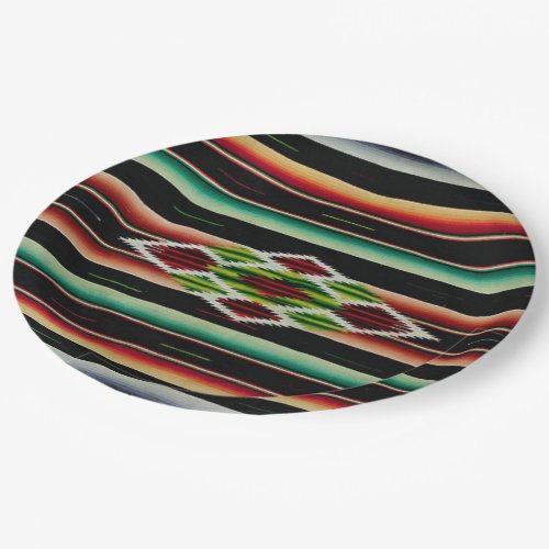 Mexican Blanket Traditional Spanish Fiesta Serape Paper Plates