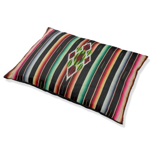 Mexican Blanket Traditional Spanish Fiesta Serape Pet Bed